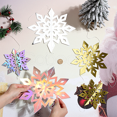 18Pcs 3 Styles Christmas Theme Plastic Decorations DIY-SC0026-69-1