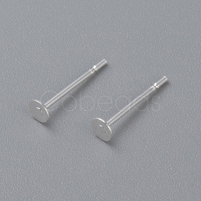 304 Stainless Steel Stud Earring Findings STAS-H436-24S-3mm-1