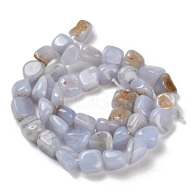 Natural Blue Lace Agate Beads Strands G-P497-01E-71-1
