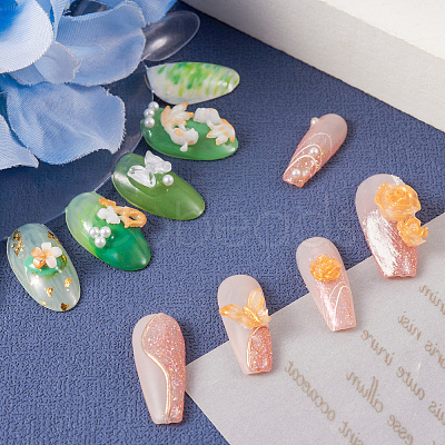 6Pcs 6 Styles DIY Flower & Animal & Heart Shape Nail Art Ornament Silicone Molds DIY-TA0004-22-1