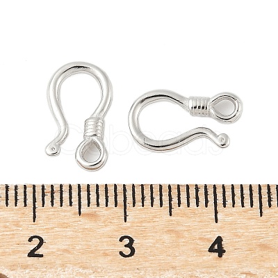 925 Sterling Silver Hook Clasps STER-S012-03B-P-1
