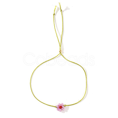 Flower Resin Beaded Slider Bracelets for Women SL9741-1-1