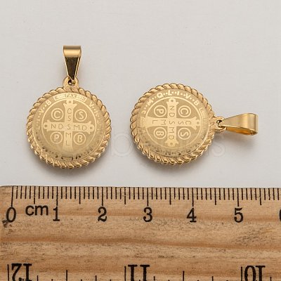 304 Stainless Steel Pendants Ion Plating(IP) Hand Polished STAS-O065-18-1