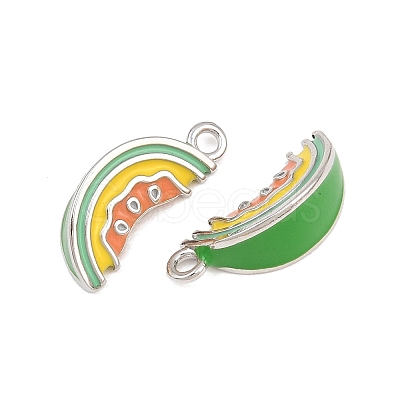 Brass Enamel Pendants KK-CBA6818-09P-1