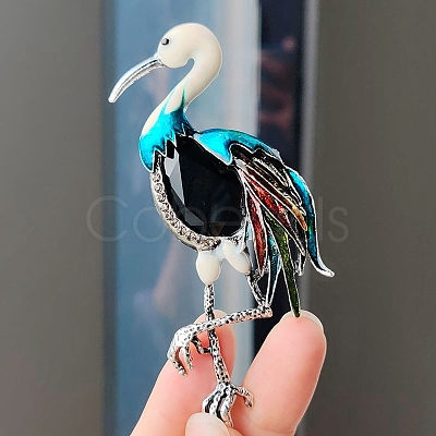 Crane Enamel Pins PW-WG47906-01-1