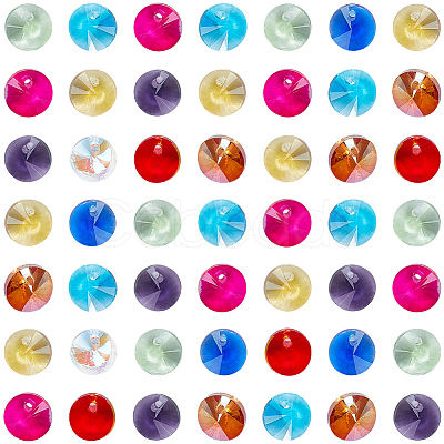 200Pcs Glass Charms RGLA-SP0001-03C-1