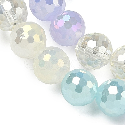Electroplate Glass Beads Strands EGLA-D300-06-8mm-12-1