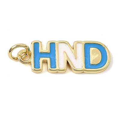 Brass Enamel Pendants KK-CBAA41C-17B-G-1