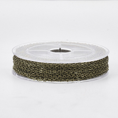 Soldered Brass Heart Chains CHC-T008-03AB-1
