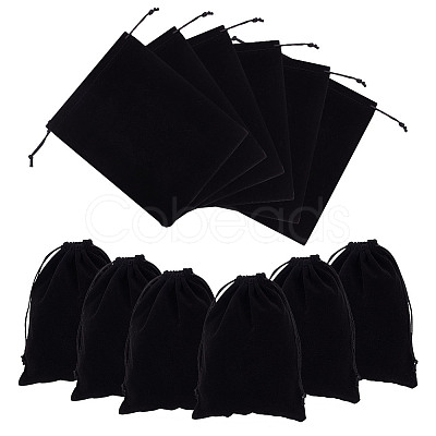 Velvet Packing Pouches Drawstring Bags ABAG-WH0046-30B-1