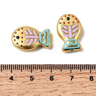 Baking Paint Glass Enamel Beads GLAA-B035-01A-1