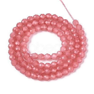 Imitation Jade Glass Beads Strands GLAA-T028-4mm-11B-1