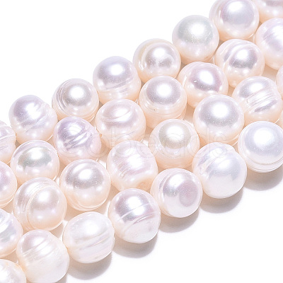 Natural Cultured Freshwater Pearl Beads Strands X-PEAR-N013-17N-01-1