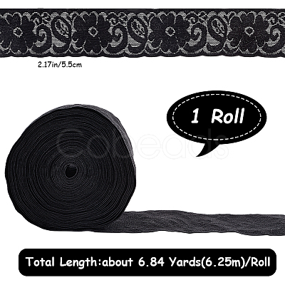 6.25M Nylon Elastic Lace Trim OCOR-GF0003-77B-1