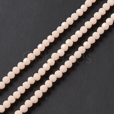 Faceted(32 Facets) Glass Beads Strands EGLA-J042-35A-03-1
