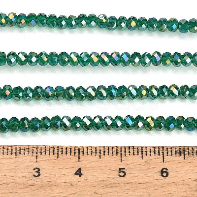 Electroplate Glass Beads Strands GL-CBAA615-02D-1