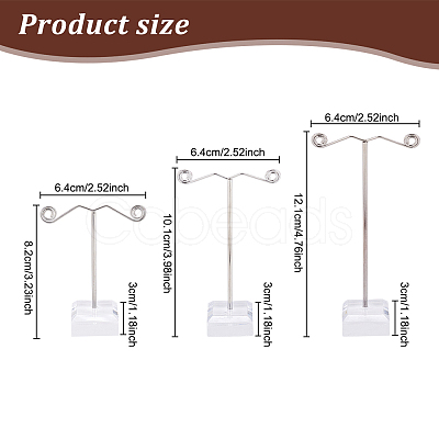 Iron Earring Display Frame EDIS-WH0006-19-1