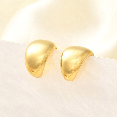 Rack Plating Brass Cuff Earrings for Women EJEW-H091-17G-1