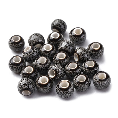 Bright Glazed Porcelain Beads PORC-D300-A32-1