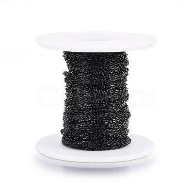 Handmade 304 Stainless Steel Cable Chains STAS-P213-05B-02-1