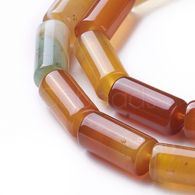 Natural Dyed Agate Beads Strands G-G775-A-08-1