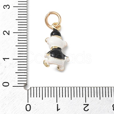 Alloy Enamel Pendants AL-CBA68FA-09B-G-1