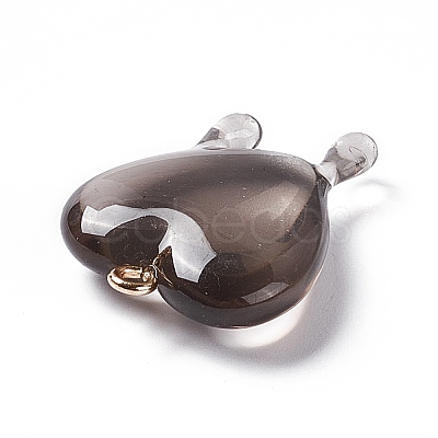 Transparent Resin Pendants LS-RESI-F028-01B-1