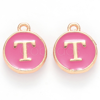 Golden Plated Alloy Enamel Charms LS-ENAM-S118-08T-1