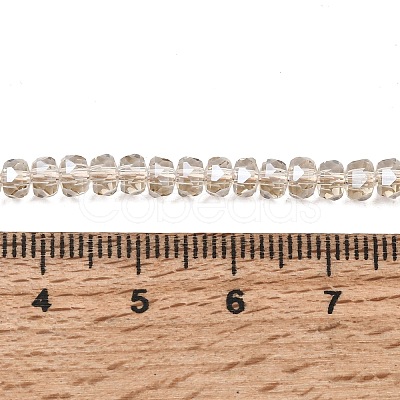 Electroplate Glass Beads Strands GLAA-Q105-03T-1