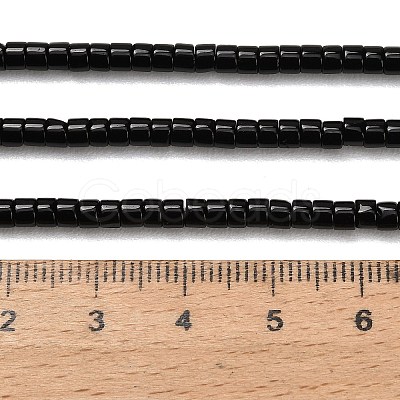Natural Obsidian Beads Strands G-P608-A03-01-1