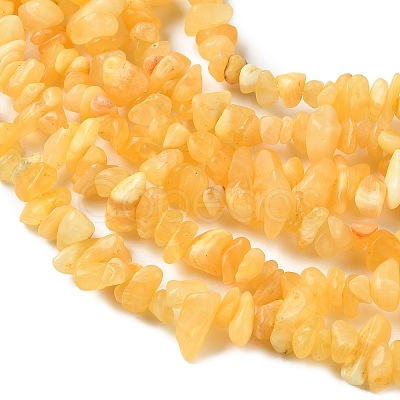 Natural Yellow Jade Beads Strands GG-NH0009-A02-02-1