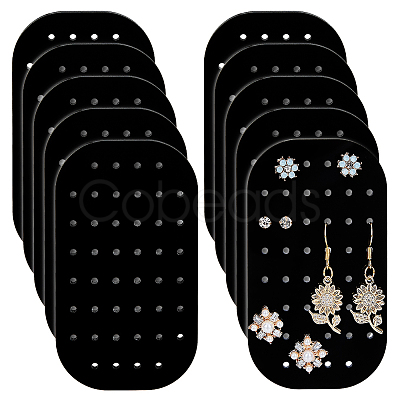 10Pcs Acrylic Earring Organizer Display Cards EDIS-WH0012-49A-1