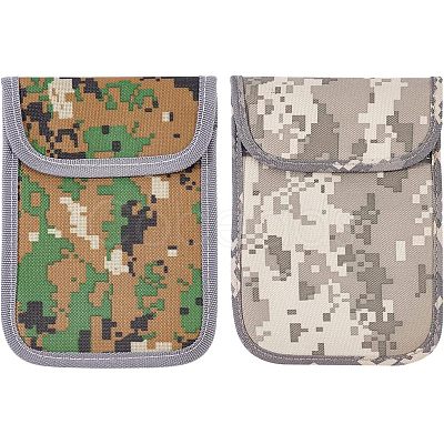 Olycraft 2Pcs 2 Style Tactical Mobile Phone Radiation Protection Shielding Bags AJEW-OC0003-62-1