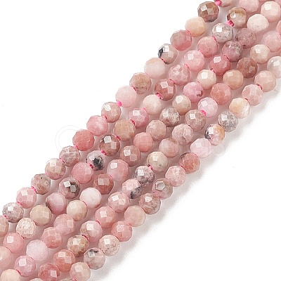 Natural Rhodonite Bead Strands G-A129-2mm-21-1