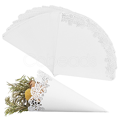 80Pcs Hollow Wedding Confetti Cones DIY-GA0009-59A-1