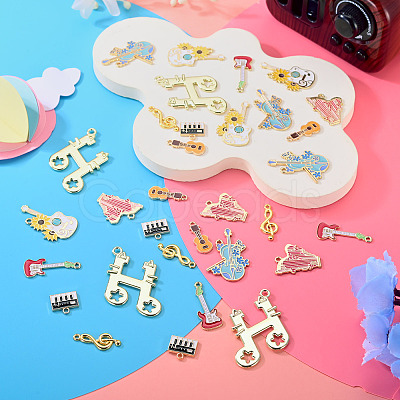 32Pcs 8 Styles Alloy Pendants FIND-TA0010-88-1
