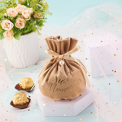 Velvet Jewelry Drawstring Gift Bags ABAG-CJC0003-03E-1