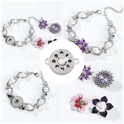 18Pcs 3 Style Alloy Snap Button FIND-FH0006-36-1