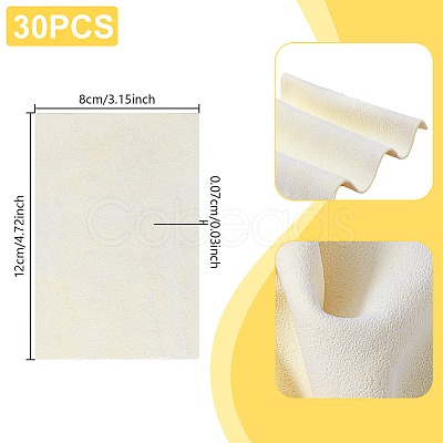 Faux Suede Silver Polishing Cloth AJEW-WH0596-225-1