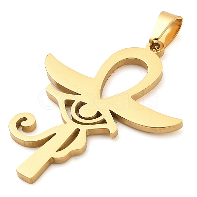 304 Stainless Steel Pendants STAS-R134-04G-01-1
