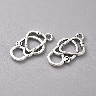 Tibetan Style Alloy Pendants TIBEP-WH0002-02AS-1