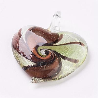 Handmade Lampwork Pendants LAMP-F009-06-1