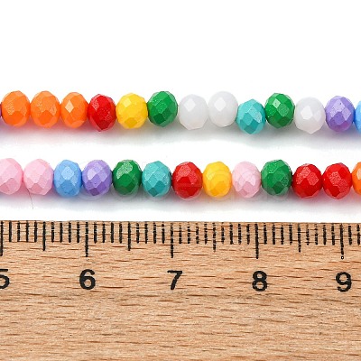 Baking Paint Glass Beads Strands LAMP-R020-03C-1
