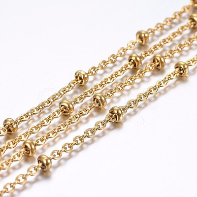 3.28 Feet 304 Stainless Steel Cable Chains X-CHS-H020-02G-1