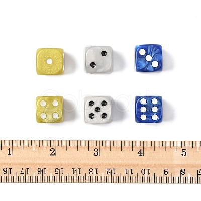30Pcs 3 Colors Opaque Acrylic Beads MACR-FS0002-30-1