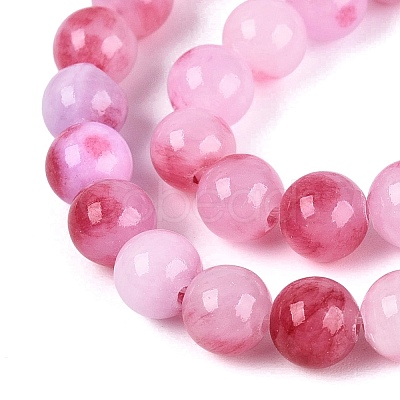 Natural Dyed Persian Jade Gemstone Bead Strands X-G-R271-6mm-XP22-1