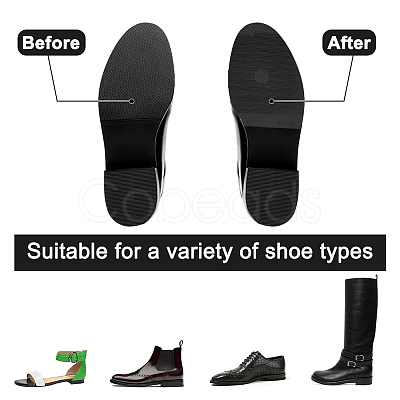 Rubber Shoe Repair Material for Leather Shoes & Boots DIY-WH0430-024C-1