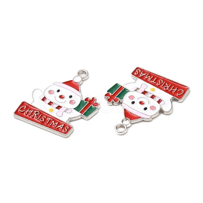 Christmas Alloy Enamel Pendants ENAM-D050-13A-02P-1