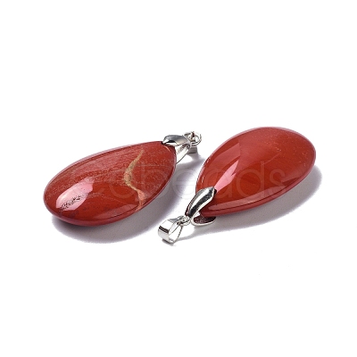 Natural Red Jasper Pendants G-D084-01P-B11-1