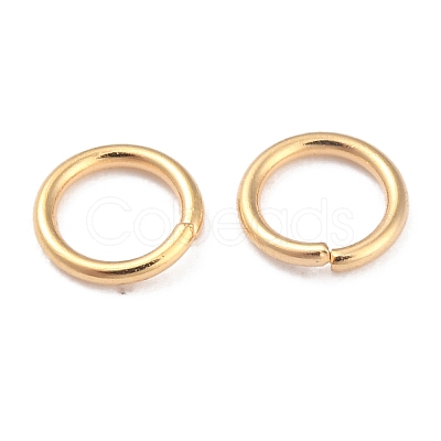Rack Plating Brass Open Jump Rings X-KK-O139-18G-G-1